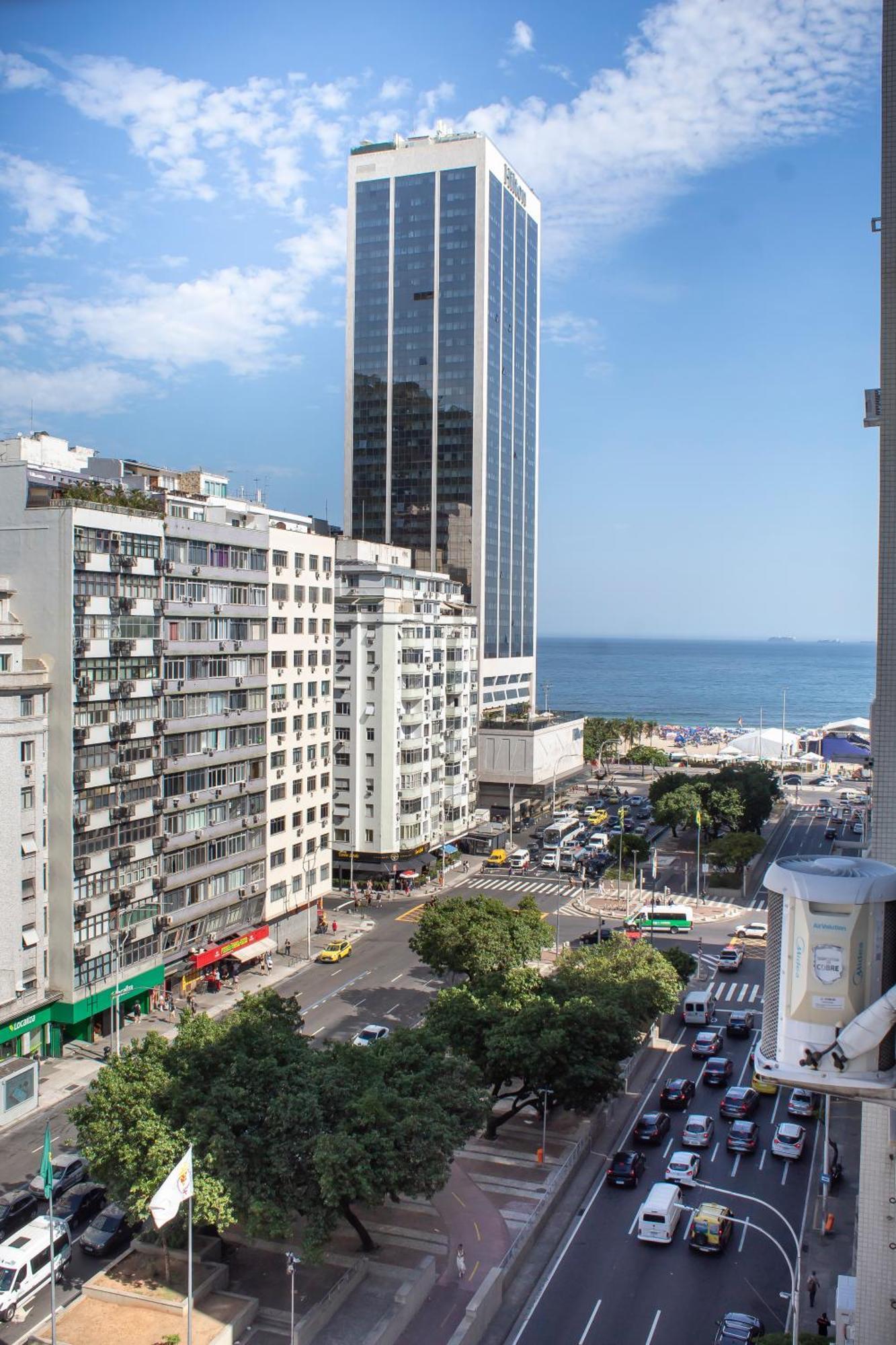 Apartamento Completo Na Praia De Copacabana 02 Quartos Com Vista Lateral Mar Em Andar Alto, Ar, Wifi , Netflix, Pauloangerami Rmvc18 Rio de Janeiro Bagian luar foto